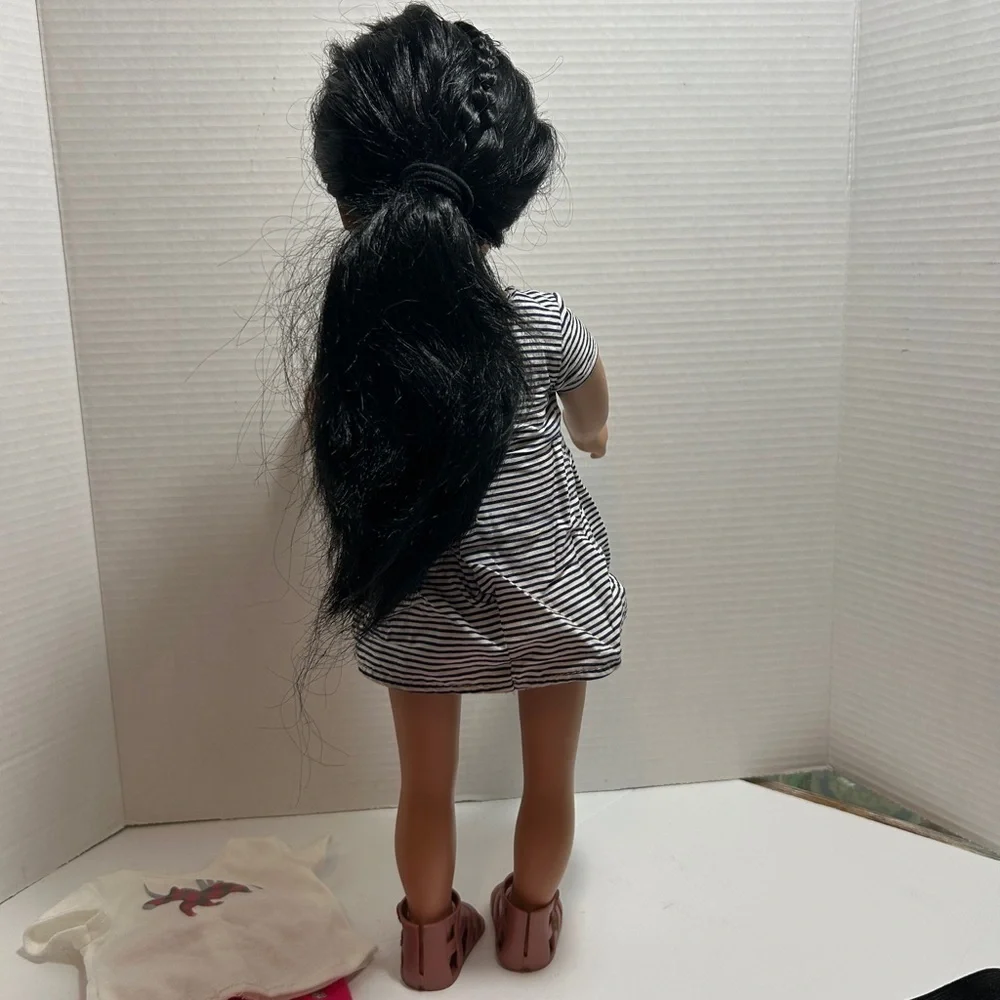 Journey Girls Doll 18" Brown Hair & Eyes Dress Top Pants Skirt Shoes 2 Jackets - Picture 10 of 16